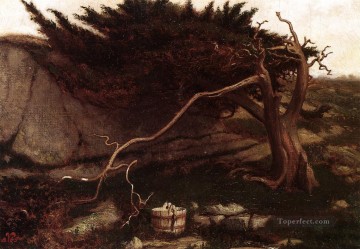 The Lonely Spring symbolism Elihu Vedder Oil Paintings